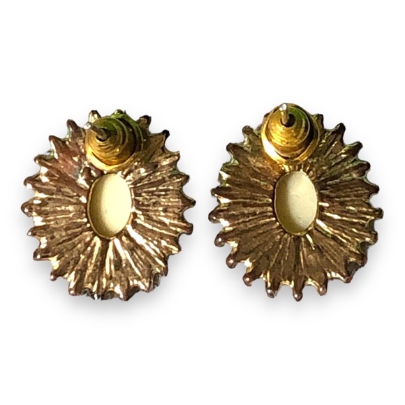 Vintage faux opal earrings - Picture 3 of 5